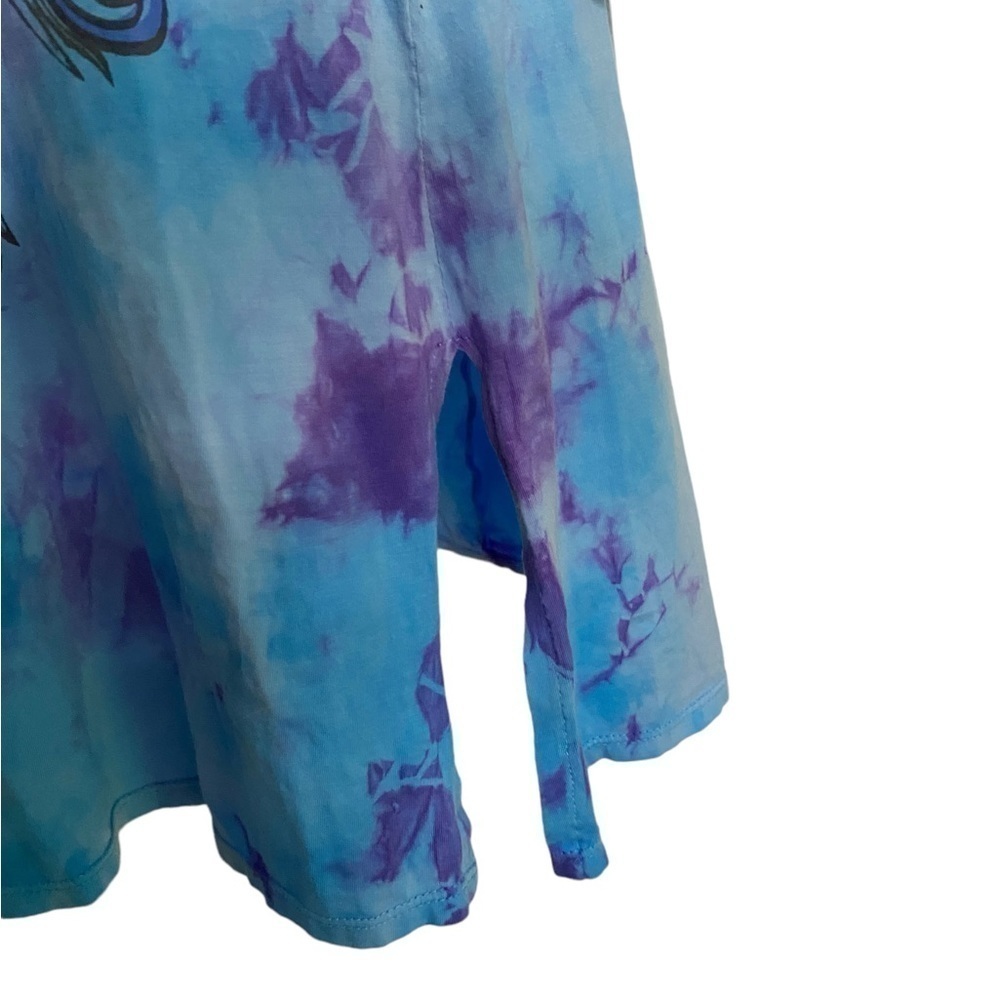 Bambooco Blue and Purple Tie Dye Midi Dress with Embellishments - Picture 5 of 14